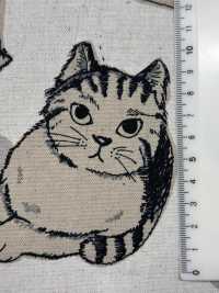 KTS7110 Linen Canvas Big Cat Print[Textile / Fabric] Sub Photo
