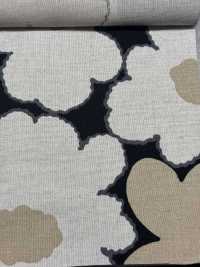 UP5928 Linen Linen Canvas Peach Flower Print[Textile / Fabric] Sub Photo
