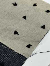 ON43697ID Linen Linen Denim-like Embroidery 4 Inch (Indigo Style)[Textile / Fabric] Oharayaseni Sub Photo
