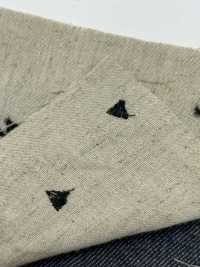 ON43697ID Linen Linen Denim-like Embroidery 4 Inch (Indigo Style)[Textile / Fabric] Oharayaseni Sub Photo