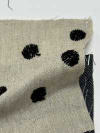 ON43698ID Linen Linen Denim-like Embroidery 4 Inch Dot (Indigo Style)[Textile / Fabric] Oharayaseni Sub Photo