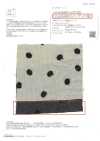ON43698ID Linen Linen Denim-like Embroidery 4 Inch Dot (Indigo Style)