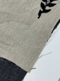 ON43699ID Linen Linen Denim-like Embroidery 4inch Harvest (Indigo Style)[Textile / Fabric] Oharayaseni Sub Photo