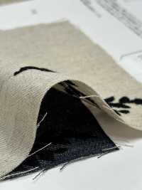 ON43699ID Linen Linen Denim-like Embroidery 4inch Harvest (Indigo Style)[Textile / Fabric] Oharayaseni Sub Photo