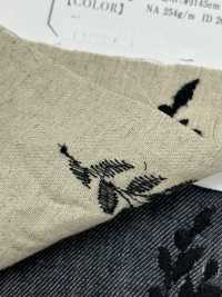 ON43699ID Linen Linen Denim-like Embroidery 4inch Harvest (Indigo Style)[Textile / Fabric] Oharayaseni Sub Photo