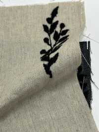 ON43699ID Linen Linen Denim-like Embroidery 4inch Harvest (Indigo Style)[Textile / Fabric] Oharayaseni Sub Photo