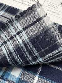 SB94278-OG 40/- Blue Check[Textile / Fabric] SHIBAYA Sub Photo