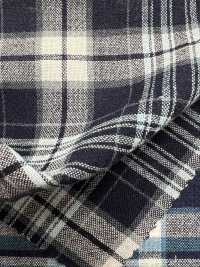 SB94278-OG 40/- Blue Check[Textile / Fabric] SHIBAYA Sub Photo