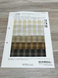 45080 Maruude Cotton 50 Thread Broadcloth Ombre Check[Button] SUNWELL Sub Photo