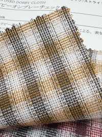 35524 32 Single Thread Cotton Dobby Ombre Check[Button] SUNWELL Sub Photo