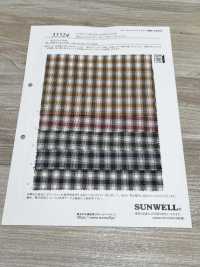 35524 32 Single Thread Cotton Dobby Ombre Check[Button] SUNWELL Sub Photo