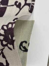 OKC041 60/Linen Print Nostalgic Flower Stripe[Textile / Fabric] Oharayaseni Sub Photo