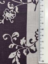 OKC041 60/Linen Print Nostalgic Flower Stripe[Textile / Fabric] Oharayaseni Sub Photo