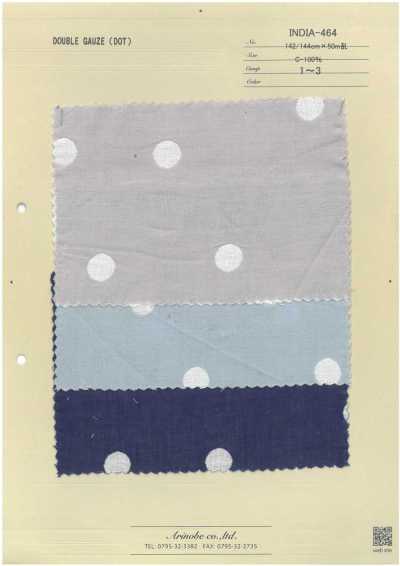INDIA-464 Double Gauze Dot