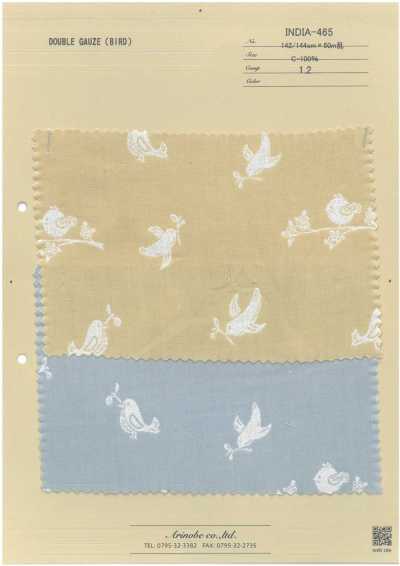 INDIA-465 Double Gauze Bird