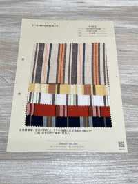A-8032 Rayon Linen Multi-stripe[Textile / Fabric] ARINOBE Sub Photo