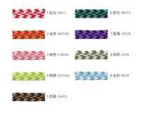 THGB03-B Japanese Style Elastic Webbing, Checkered Pattern, 6mm[Elastic Band] Cordon Sub Photo