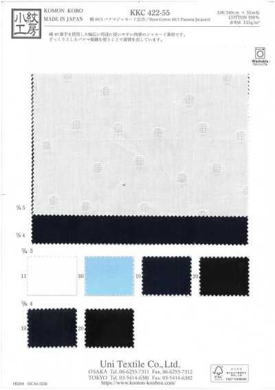 KKC422-55-D5 Cotton 40/1 Panama Jacquard