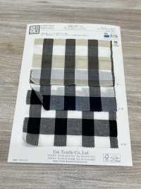 KKC907-D1 Cotton Tencel Yarn Dyed Shirring Check[Textile / Fabric] Uni Textile(Komon Studio) Sub Photo