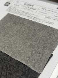 OS2509 L1/40 Linen, Charcoal And Persimmon Dye[Textile / Fabric] SHIBAYA Sub Photo