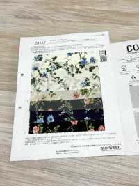 28115 Cordot Organics® 60 Thread Lawn Retro Floral Print[Textile / Fabric] SUNWELL Sub Photo