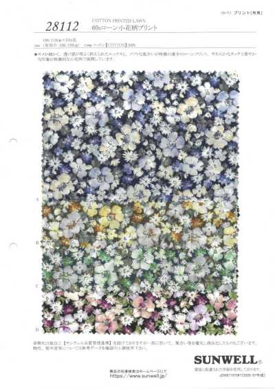 28112 60s Lawn Small Floral Print