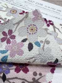 KKP2338-DHM-108 Futako Chirimen Multicolor Print[Textile / Fabric] Uni Textile(Komon Studio) Sub Photo