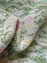 KKP2338-D-KUMONIHANA Futako Chirimen Clouds And Flowers[Textile / Fabric] Uni Textile(Komon Studio) Sub Photo