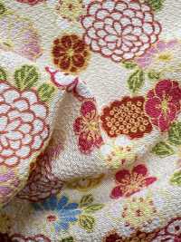 KKP2338-D-HANAKOMATI Futako Chirimen Hanakomachi[Textile / Fabric] Uni Textile(Komon Studio) Sub Photo