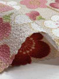 KKP2338-D-MODANUME Futako Chirimen Modern Plum[Textile / Fabric] Uni Textile(Komon Studio) Sub Photo
