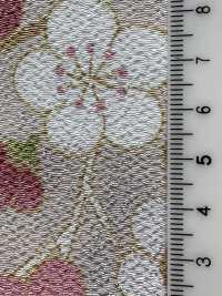 KKP2338-D-MODANUME Futako Chirimen Modern Plum[Textile / Fabric] Uni Textile(Komon Studio) Sub Photo