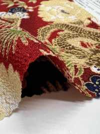 KKP2338-D-BOTANRYU Futako Chirimen Peony Dragon[Textile / Fabric] Uni Textile(Komon Studio) Sub Photo