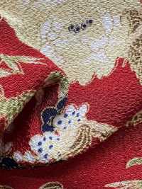 KKP2338-D-BOTANRYU Futako Chirimen Peony Dragon[Textile / Fabric] Uni Textile(Komon Studio) Sub Photo