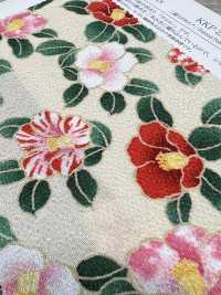 KKP2338-D-MTSUBAKI Futako Chirimen Miyako Tsubaki[Textile / Fabric] Uni Textile(Komon Studio) Sub Photo