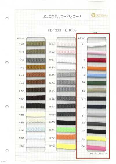 HE-1002 Polyester Needle Cord