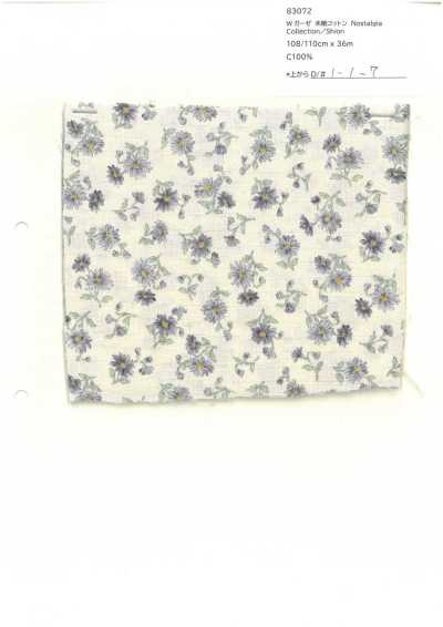 83072 Double Gauze Unbleached Cotton Nostalgia Collection / Shion