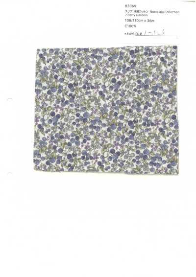 83069 SEVENBERRY® Lawn Unbleached Cotton Nostalgia Collection / Berry Garden