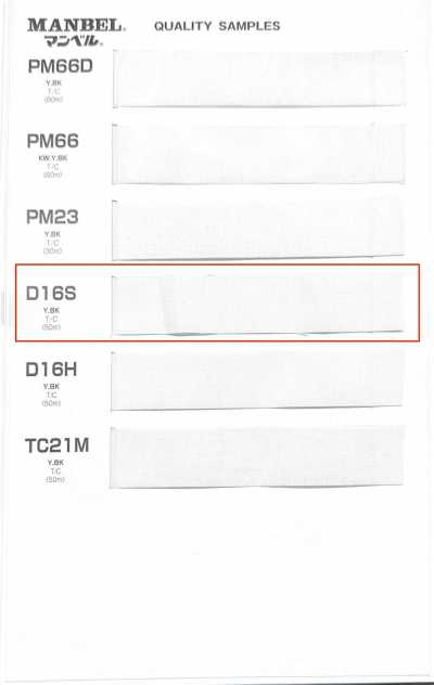 D16S Inberu Series Fusible Interlining (Tape) Medium Soft Type