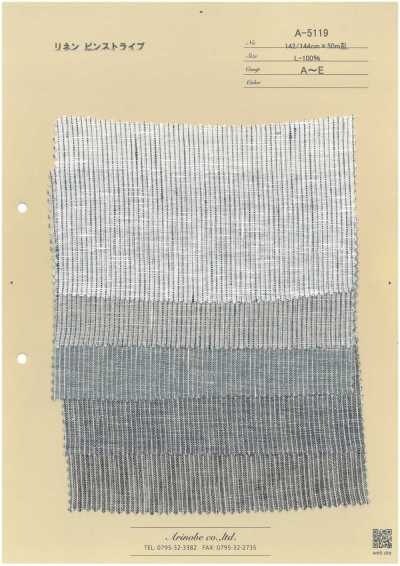 A-5119 Linen Pinstripe
