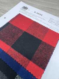 K-4995 8/1 Puffer Check Shaggy Fuzzy[Textile / Fabric] Kuwamura Textile Sub Photo