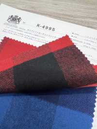K-4995 8/1 Puffer Check Shaggy Fuzzy[Textile / Fabric] Kuwamura Textile Sub Photo