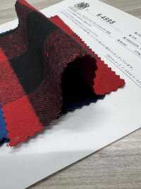 K-4995 8/1 Puffer Check Shaggy Fuzzy[Textile / Fabric] Kuwamura Textile Sub Photo