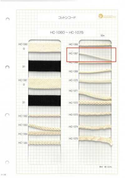 HC-1067 Cotton Cord