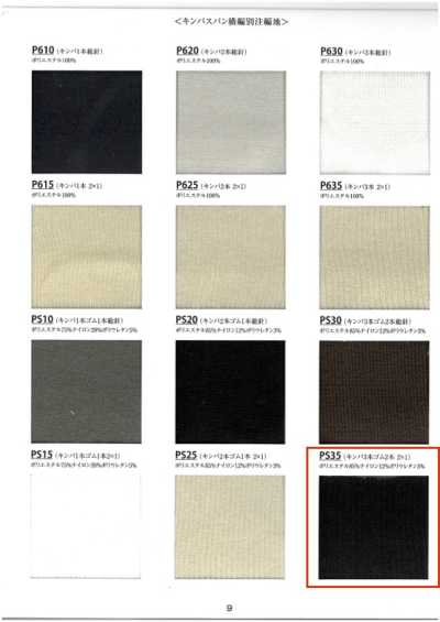 PS35 Rib Kinba 3-strand Elastic 2-ply 2x1 60 Cm Width