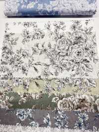 KP9073-DR Handwritten Floral Print Lawn(Half-fold)[Textile / Fabric] COSMO TEXTILE Sub Photo