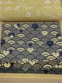 AP41903 FUKUFUKU Cat Dobby (Round)[Textile / Fabric] COSMO TEXTILE Sub Photo