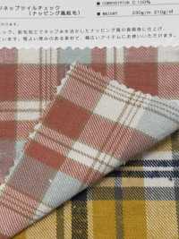 K-4031 Vintage Napped Twill Check (Napped-style Fuzzy)[Textile / Fabric] Kuwamura Textile Sub Photo