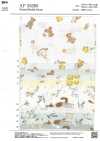 AP55205-DR Pastel Animal Double Gauze (Half Fold)