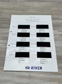 RA2118 Acrylic Black Series Thick Twill[Ribbon Tape Cord] RIVER Sub Photo