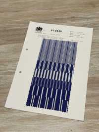 ST-9220 80/2 Blue Stripe[Textile / Fabric] Kuwamura Textile Sub Photo